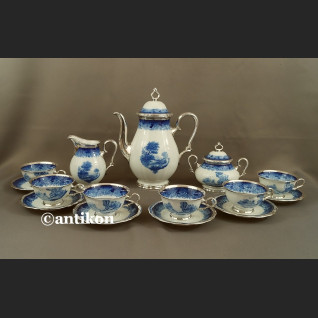 Serwis Rosenthal Chippendale kobaltowy okuty srebrem Serwis Rosenthal Chippendale kobaltowy okuty srebrem