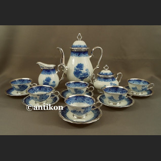 Serwis Rosenthal Chippendale kobaltowy okuty srebrem Serwis Rosenthal Chippendale kobaltowy okuty srebrem