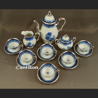 Serwis Rosenthal Chippendale kobaltowy okuty srebrem Serwis Rosenthal Chippendale kobaltowy okuty srebrem