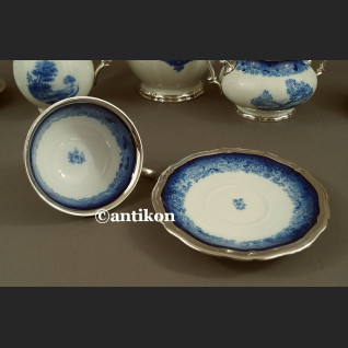 Serwis Rosenthal Chippendale kobaltowy okuty srebrem Serwis Rosenthal Chippendale kobaltowy okuty srebrem