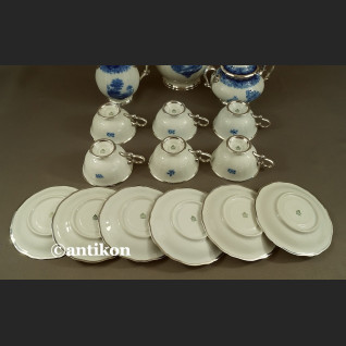 Serwis Rosenthal Chippendale kobaltowy okuty srebrem Serwis Rosenthal Chippendale kobaltowy okuty srebrem