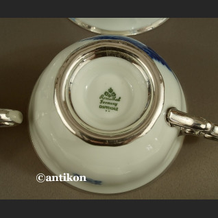 Serwis Rosenthal Chippendale kobaltowy okuty srebrem Serwis Rosenthal Chippendale kobaltowy okuty srebrem