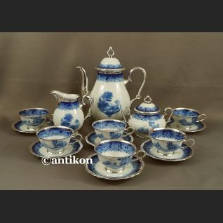 Serwis Rosenthal Chippendale kobaltowy okuty srebrem Serwis Rosenthal Chippendale kobaltowy okuty srebrem