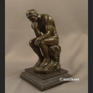 Rzeźba z brązu Myśliciel A. Rodin piękny duży posąg  Rzeźba z brązu Myśliciel A. Rodin piękny duży posąg