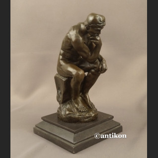 Rzeźba z brązu Myśliciel A. Rodin piękny duży posąg  Rzeźba z brązu Myśliciel A. Rodin piękny duży posąg