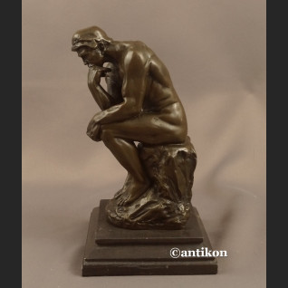 Rzeźba z brązu Myśliciel A. Rodin piękny duży posąg  Rzeźba z brązu Myśliciel A. Rodin piękny duży posąg