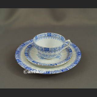 Trio China Blau  bawarska porcelana zestaw śniadaniowy   Trio China Blau  bawarska porcelana zestaw śniadaniowy