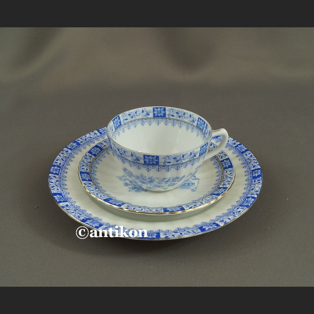 Trio China Blau  bawarska porcelana zestaw śniadaniowy  