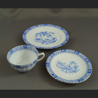 Trio China Blau  bawarska porcelana zestaw śniadaniowy   Trio China Blau  bawarska porcelana zestaw śniadaniowy
