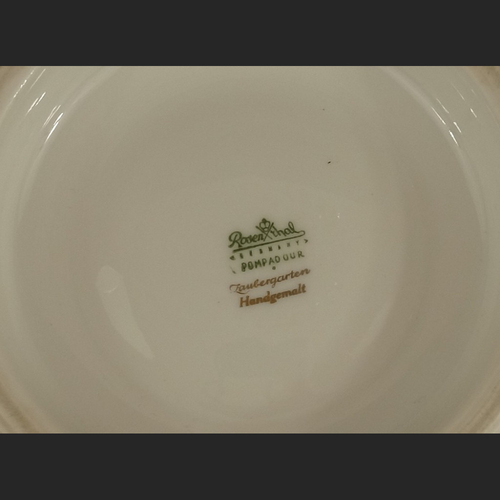 Patera Rosenthal Pompadour czerowno złota  Patera Rosenthal Pompadour czerowno złota