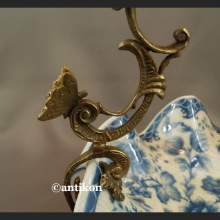 Patera wzór cebulowy koszyk porcelana z brązem Patera wzór cebulowy koszyk porcelana z brązem