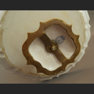 Trzypiętrowa patera wzór cebulowy etażerka porcelana z brązem Trzypiętrowa patera wzór cebulowy etażerka porcelana z brązem