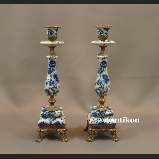 Para świeczników wzór cebulowy 