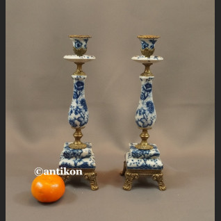 Para świeczników wzór cebulowy 