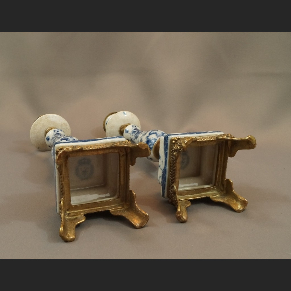 Para świeczników wzór cebulowy 