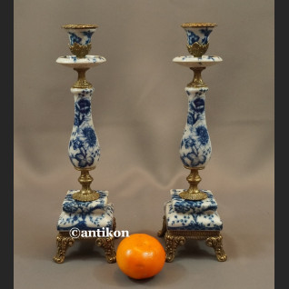 Para świeczników wzór cebulowy 