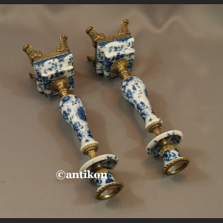 Para świeczników wzór cebulowy 