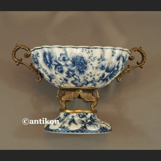 Patera wzór cebulowy porcelana z brązem 