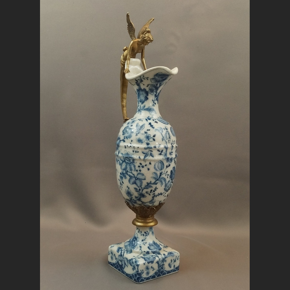 Dzban wzór cebulowy duży porcelanowy do wina wody  Dzban wzór cebulowy duży porcelanowy do wina wody