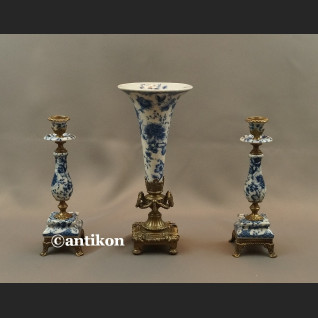 Para świeczników wzór cebulowy Para świeczników wzór cebulowy