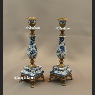 Para świeczników wzór cebulowy 