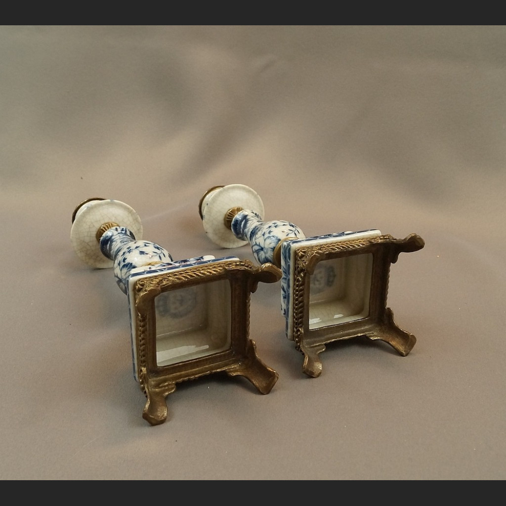 Para świeczników wzór cebulowy Para świeczników wzór cebulowy