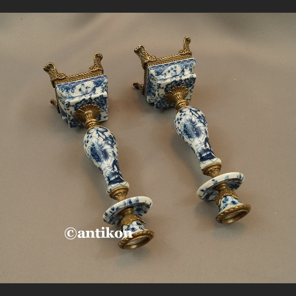 Para świeczników wzór cebulowy Para świeczników wzór cebulowy