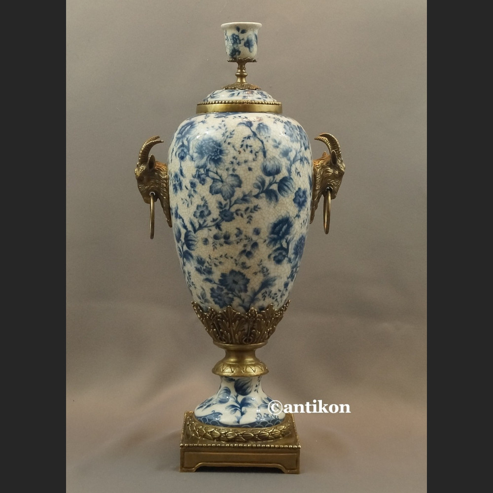 Wazon porcelanowy  wzór cebulowy duża urna 