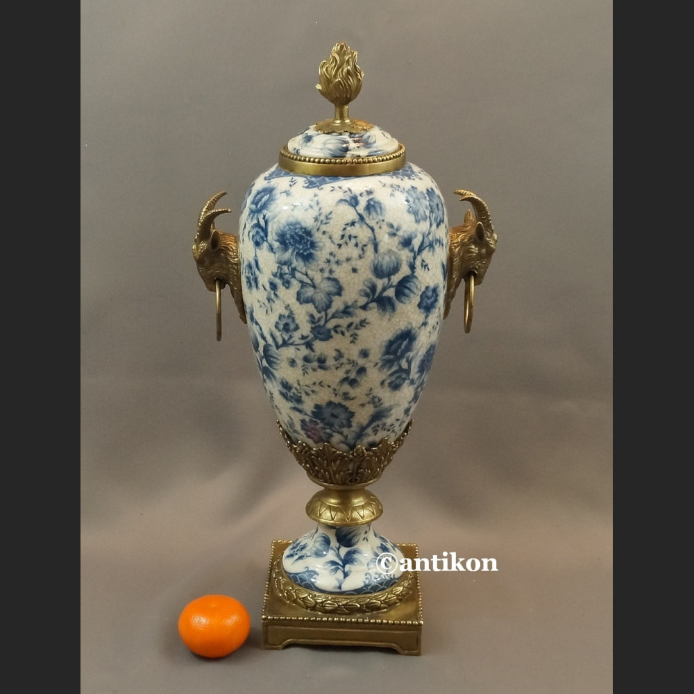 Wazon porcelanowy  wzór cebulowy duża urna 