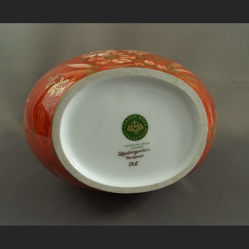 Wazon Rosenthal  Wielki ręcznie malowany Zaczarowany  Wazon Rosenthal  Wielki ręcznie malowany Zaczarowany