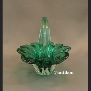 Patera Murano zielony koszyk szkło Patera Murano zielony koszyk szkło