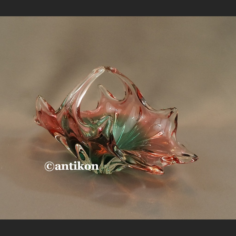 Patera Murano koszyk artystyczne szkło Patera Murano koszyk artystyczne szkło
