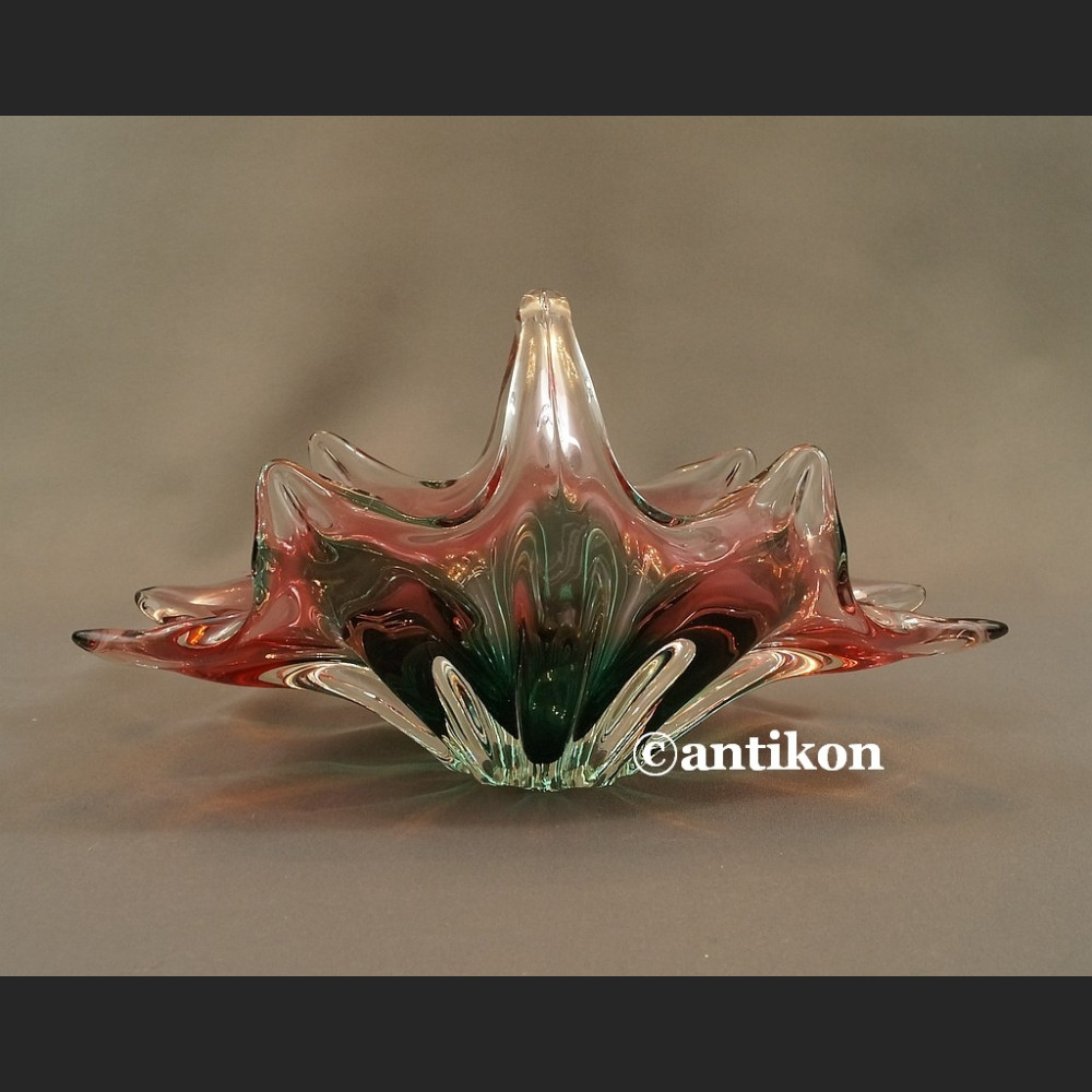 Patera Murano koszyk artystyczne szkło Patera Murano koszyk artystyczne szkło