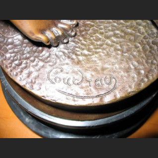 HARFISTKA DUŻA RZEŹBA PIĘKNY BRĄZ