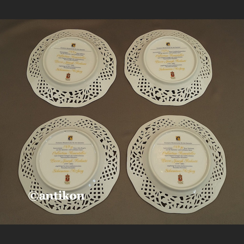 Kolekcjonerskie talerze cała seria róże kwiaty Kolekcjonerskie talerze cała seria róże kwiaty