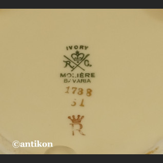Rosenthal Ivory Bavaria Moliere konfiturówki talerzyki Rosenthal Ivory Bavaria Moliere konfiturówki talerzyki
