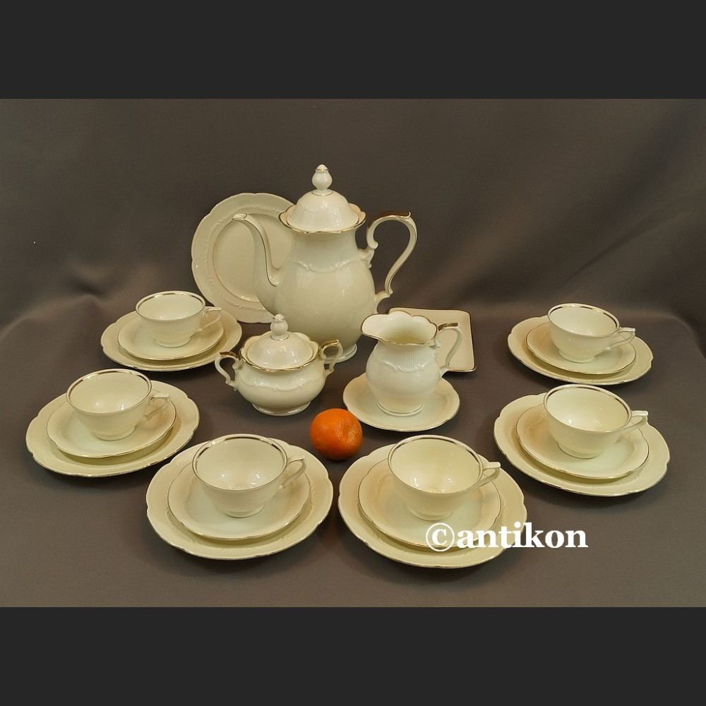 Serwis do herbaty kość słoniowa Bawaria 