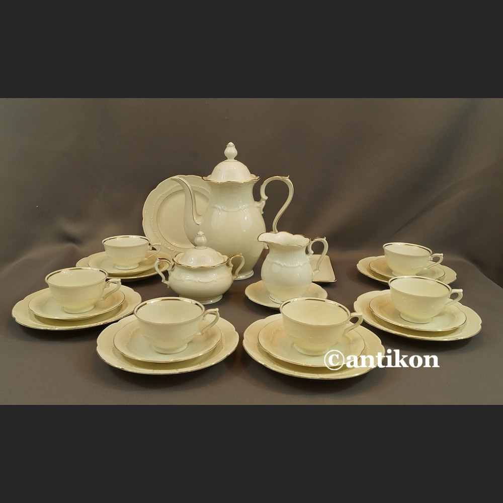 Serwis do herbaty kość słoniowa Bawaria 