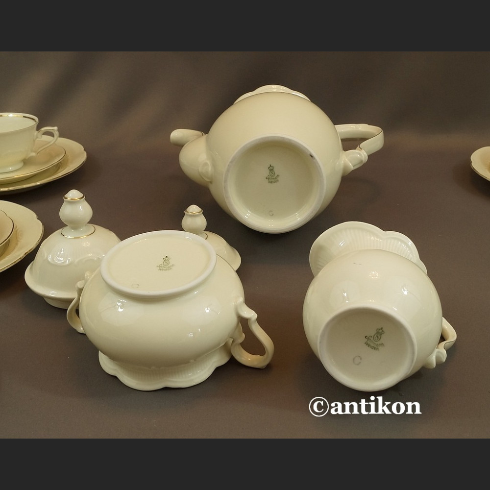 Serwis do herbaty kość słoniowa Bawaria 