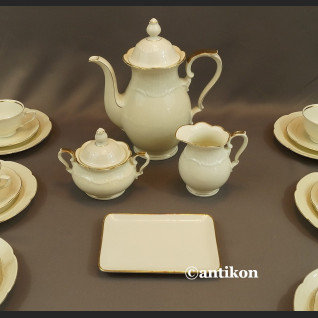 Serwis do herbaty kość słoniowa Bawaria 