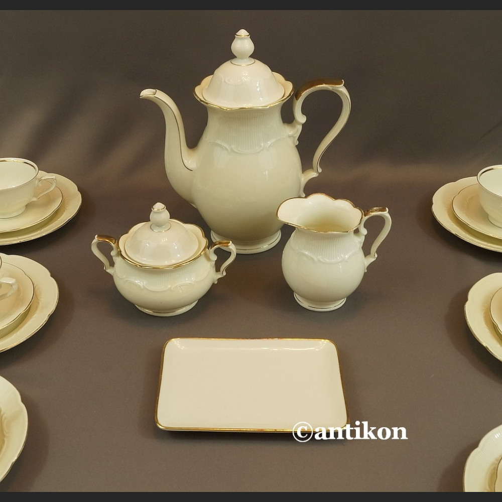 Serwis do herbaty kość słoniowa Bawaria 