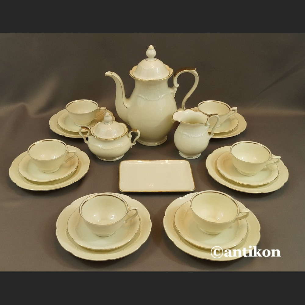 Serwis do herbaty kość słoniowa Bawaria 