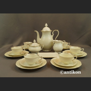 Serwis do herbaty kość słoniowa Bawaria 