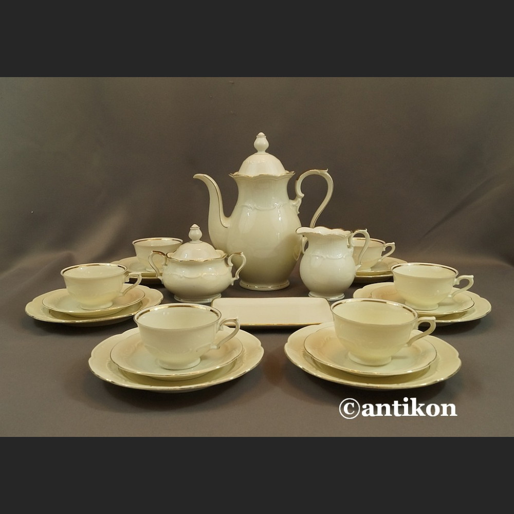 Serwis do herbaty kość słoniowa Bawaria 