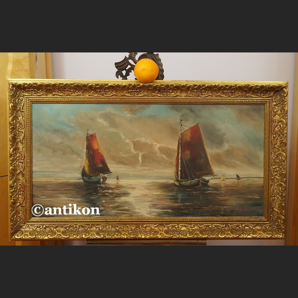 Obraz marynistyczny łodzie żaglowe duży obraz 