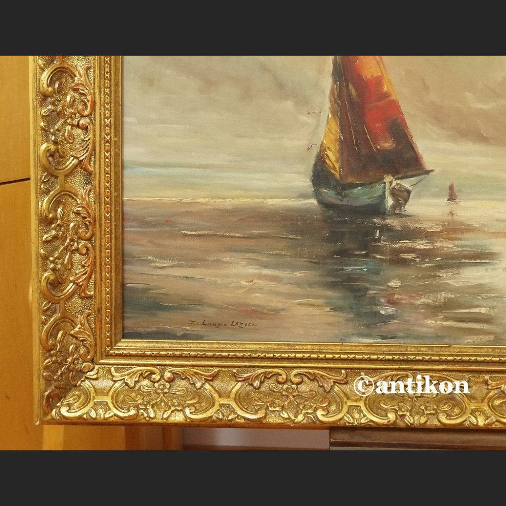 Obraz marynistyczny łodzie żaglowe duży obraz 