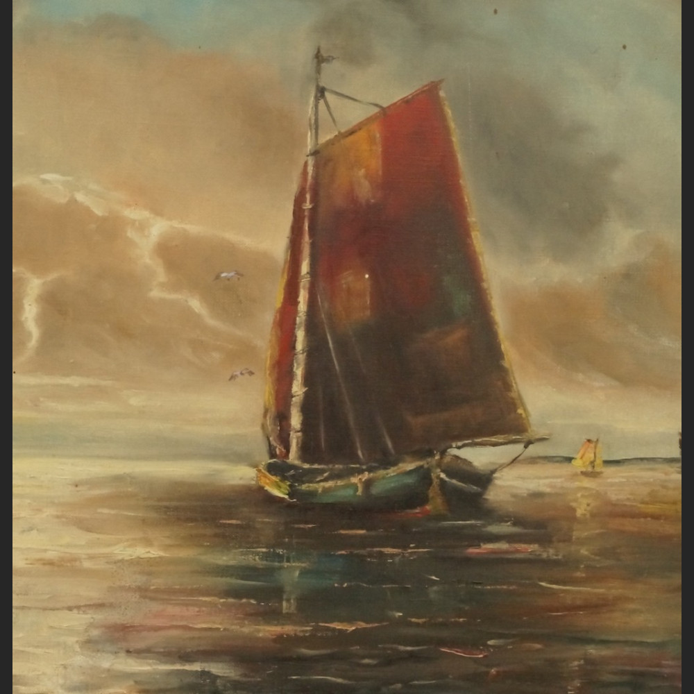 Obraz marynistyczny łodzie żaglowe duży obraz 