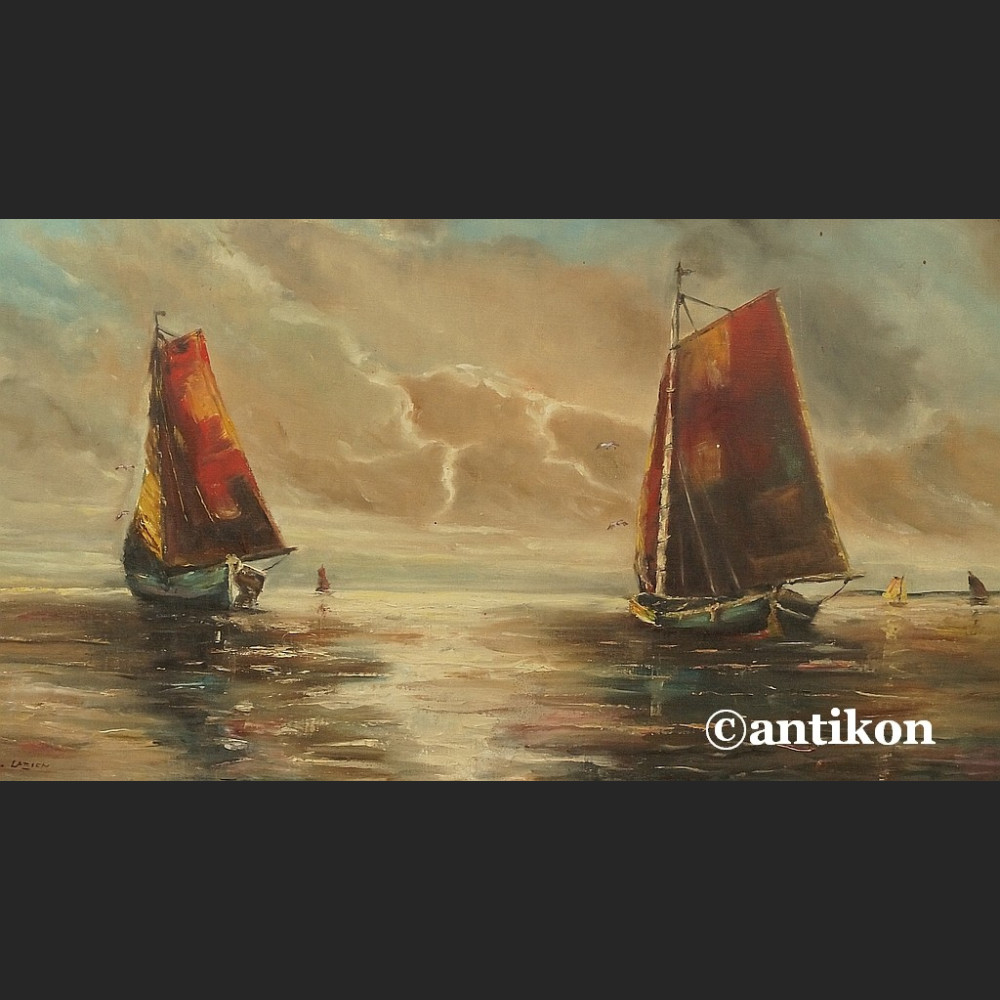 Obraz marynistyczny łodzie żaglowe duży obraz 