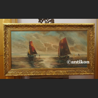 Obraz marynistyczny łodzie żaglowe duży obraz 