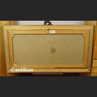 Obraz olejny impresja z wiatrakiem holender 